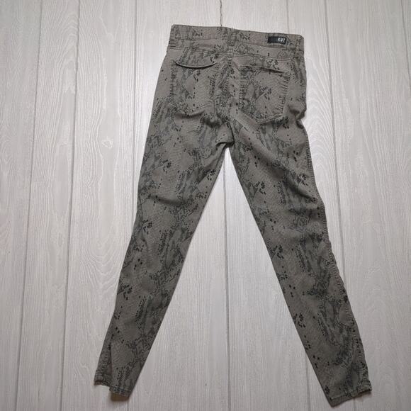 KUT KFTK Women's Donna Snake Print High Rise Fab Ankle Skinny Jeans Size 6 - Picture 2 of 10